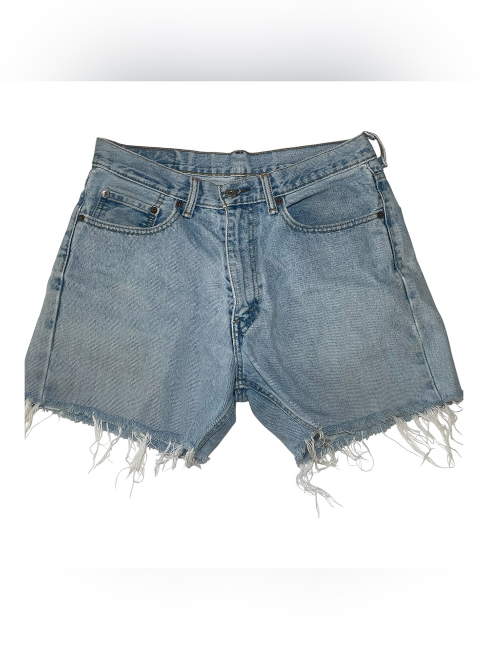 Levi’s Light Wash Denim Cut-Off Shorts Size 32 | Vintage-Inspired